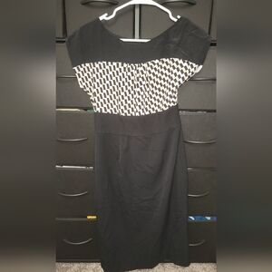 Elegant Black and White Dress